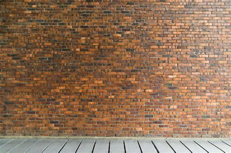 Premium Photo Background Of Old Vintage Brick Wall With Floor