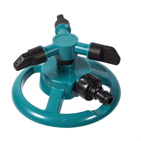 360 Degree Circle Garden Sprinkler Automatic Watering Three Arm Garden Pipe Hose Rotating Water