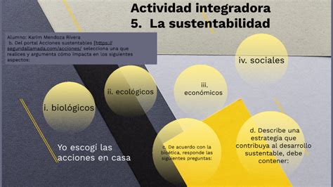 Actividad Integradora 5 La Sustentabilidad By Karim Mendoza On Prezi