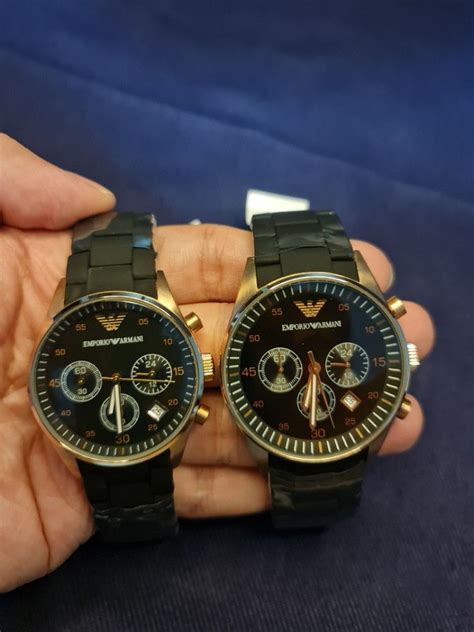 emporio armani couple  men  mens fashion watches