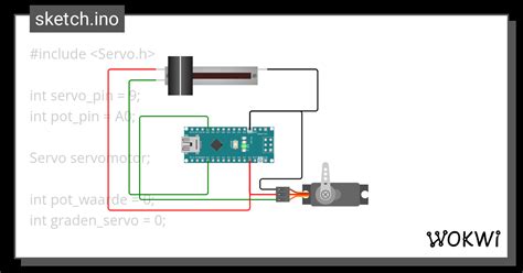 Servo Pot Wokwi Esp Stm Arduino Simulator