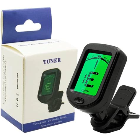 Professional Clip-on Guitar Tuner for Acoustic/Electric Guitar, Ukulele, Violin, Bass, Banjo ...