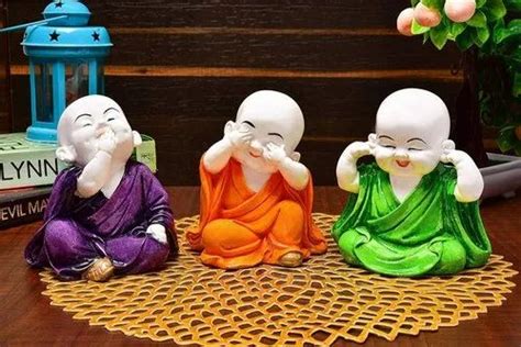 Sankalan Creations Export Quality Polyresin Laughing Baby Buddha Resin