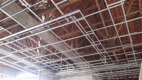 Contoh Gambar Rangka Plafon Drop Ceiling Beserta Ukuran Rwhome Web Id