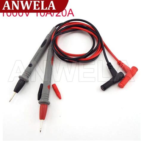 Anwela Shop 1000v 10a 20a Multi Meter Test Probe Leads Probes Multimeter Tip Pen Universal For