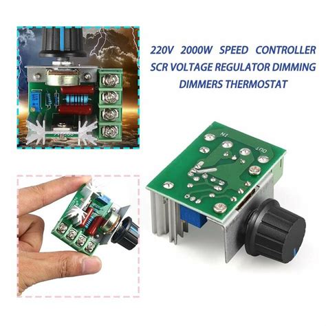Controlador De Velocidad Scr Regulador De Voltaje Atenuadores