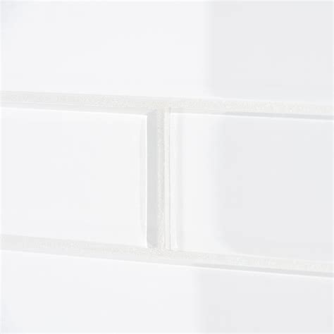 Loft Super White 2x8 Polished Glass Subway Wall Tile Glass Tile Glass Subway Tile Tiles For Wall