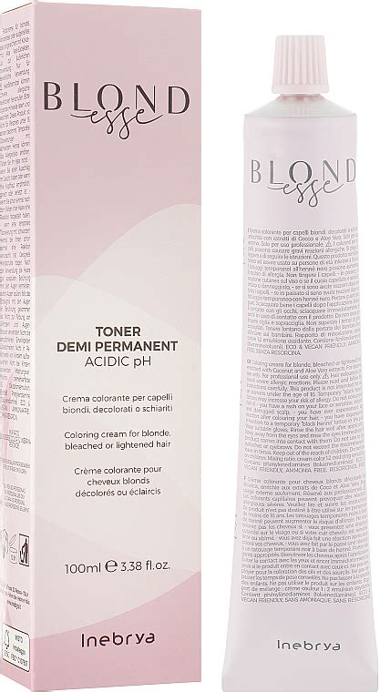 Inebrya Blondesse Toner Demi Permanent Crème colorante semi