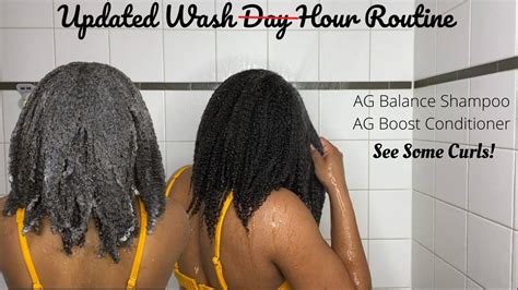 Updated Wash Day Routine Ag Balance Shampoo Ag Boost Conditioner 30 Day Hair Detox Youtube