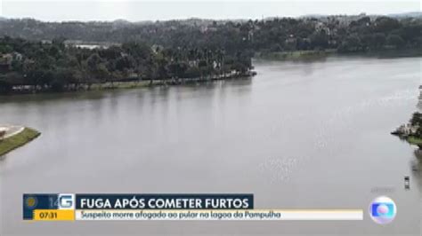 Vídeo Homem comete furtos pula na lagoa da Pampulha e morre afogado