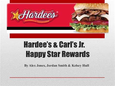 Hardee's happy star rewards