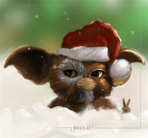 Merry Christmas Gizmo By Nikkolas Smith By Nikkolas Smith On Deviantart