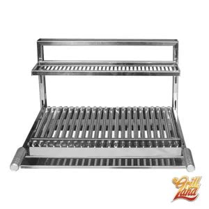 Kit Churrasqueira Gourmet Completo Grill Land Inox Braseiro De