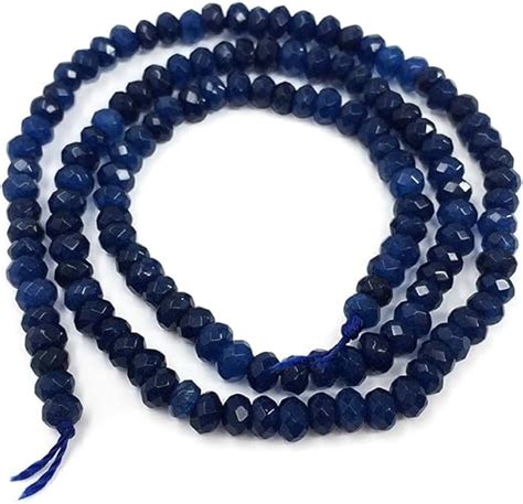 Amazon 1 Strand Adabele Natural Dark Sapphire Blue Quartz Gemstone