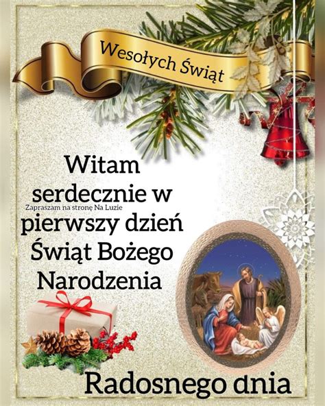 Dzień dobry w pierwszy dzień Bożego Narodzenia Twoje Karteczki