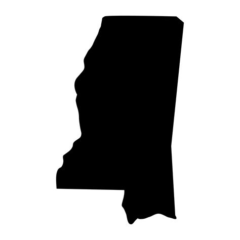 Mississippi Map On White Background 4143914 Vector Art At Vecteezy