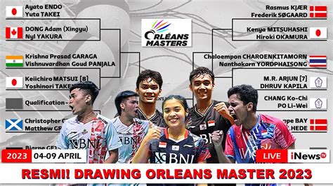 Hasil Drawing Orleans Masters 2023 Total Ada 17 Wakil INA Orleans