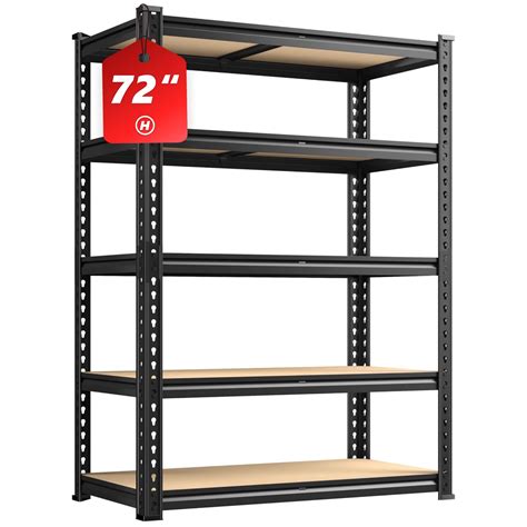 Reibii Lbs Storage Shelves Tier Garage Shelving Heavy Duty