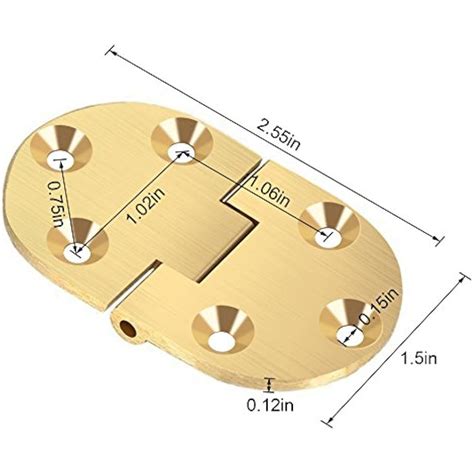 Solid Brass Butler Tray Hinge 2 1 2 X1 1 2 With Screws Satin Finish