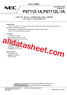 PS7112L Datasheet PDF NEC