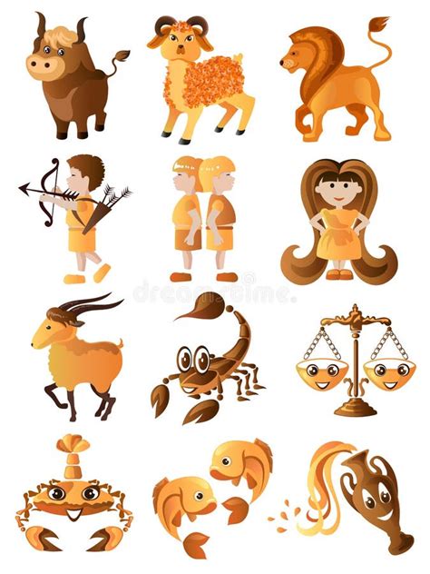 Zodiac Signs Set Stock Vector Illustration Of Libra 33982837