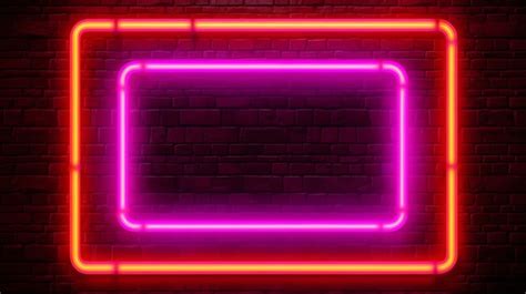 Premium AI Image Neon Sign On A Brick Wall