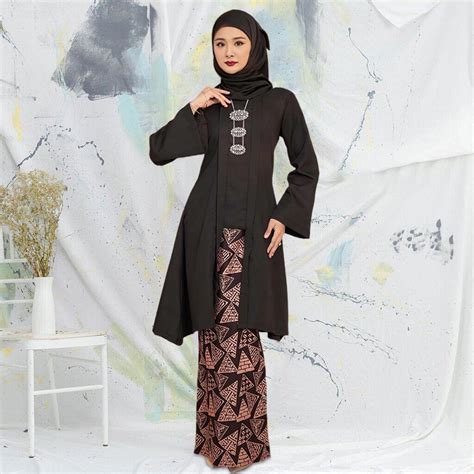 Yeleedon Germeny Cotton Baju Kurung Kedah Wan Kasturi Batik Kebarung Kebaya Fashion Muslimah