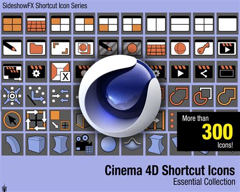 Cinema 4d Shortcut Icons Essential Collection — Sideshowfx