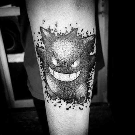 60 Gengar Tattoo Designs For Men Pokemon Ink Ideas