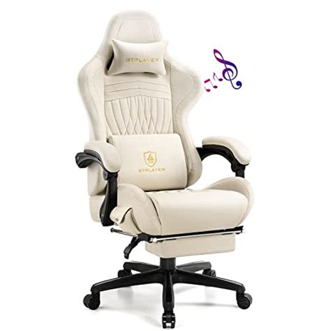 GTPLAYER Gaming Chair Computer Chair With Footrest And Bluetooth