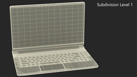 Gaming Laptop Alienware M15 R7 Turned On 3d Model 59 3ds Blend