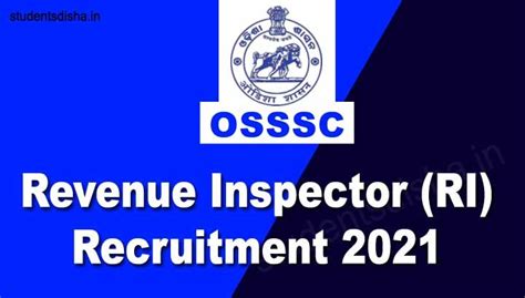 Osssc Ri Recruitment 2021 586 Posts Details Students Disha All