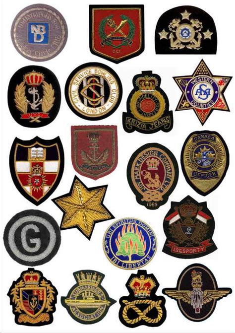 Well Done Badges Blazer Badges Custom Hand Embroidered Wire Bullion