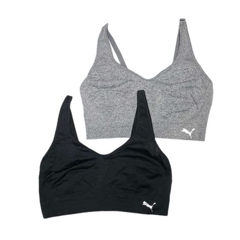 Puma Intimates And Sleepwear New Puma 2 Pack Seamless Performance Sports Bra Poshmark