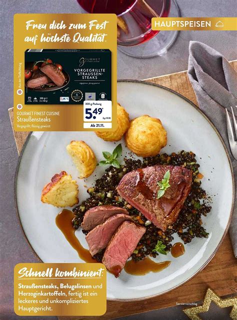 Gourmet Finest Cuisine Straußensteaks Angebot bei ALDI Nord 1Prospekte de