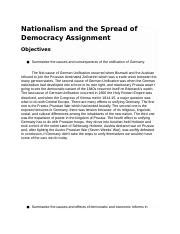 Nationalism and the Spread of Democracy Activity.docx - Nationalism and ...