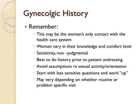 Ppt Gynecologic History And Physical Exam Powerpoint Presentation