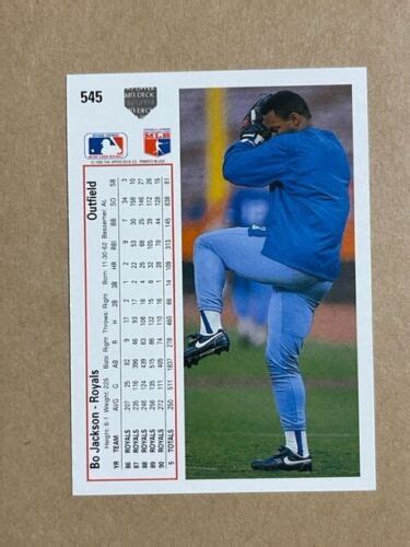 Bo Jackson 1991 Upper Deck 545 Kansas City Royals EBay