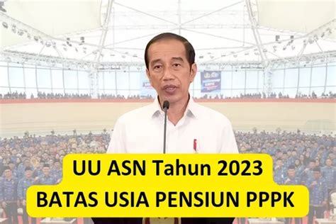 Emang Ada Batas Usia Pensiun Pppk Diatur Dalam Uu Asn Tahun