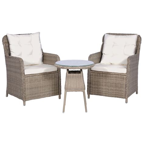 VidaXL 3 Tlg Bistro Set Mit Auflagen Und Kaufland De