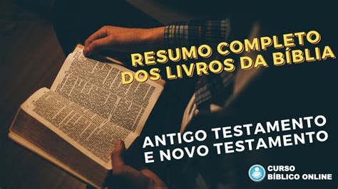 Resumo Dos Livros Da B Blia Completo Antigo Testamento E Novo