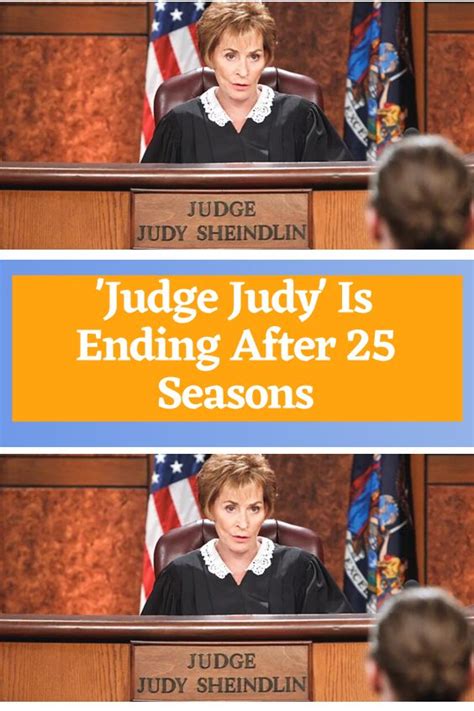 'Judge Judy' Is Ending After 25 Seasons in 2023 | Judge judy, Judge ...