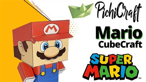 Papercarft Mario Mario Bros Cubecraft D Youtube