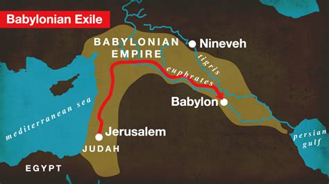 Babylonian Exile Map