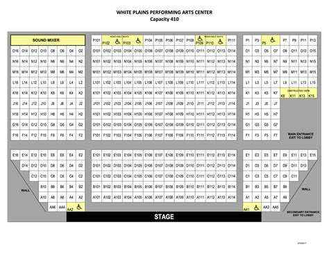 Bergen Pac Seating Chart: A Visual Reference of Charts | Chart Master