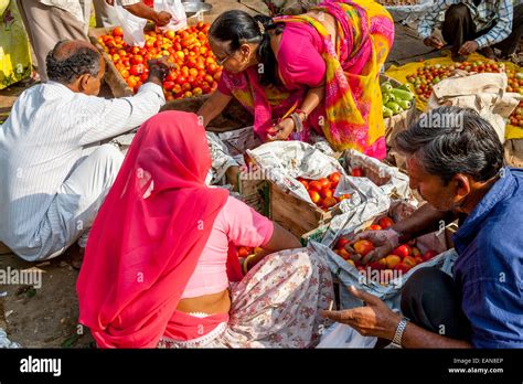 Vegetable Market Jaipur Rajasthan India Stock Photo Alamy