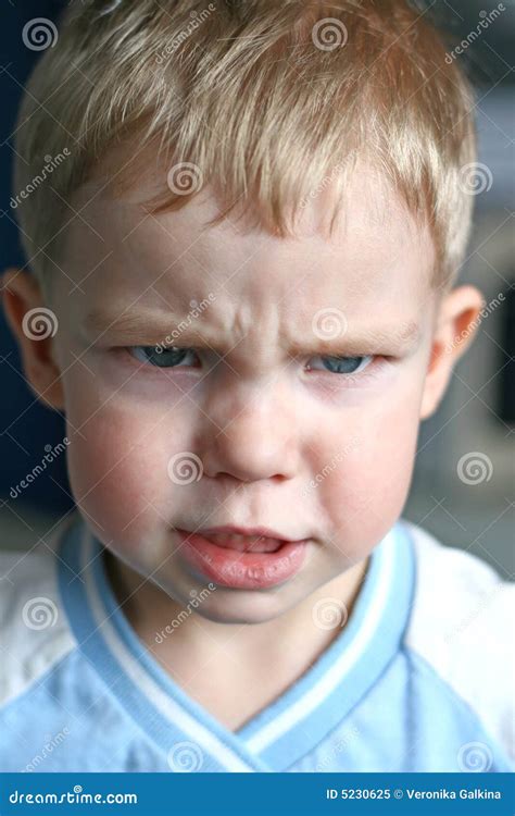 Angry Kid Stock Image Image Of Pose Face Wrathful Fretful 5230625