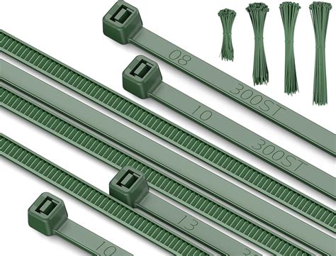 Amazon 400pcs 4 Sizes Cable Zip Ties Idemeet Heavy Duty PA66