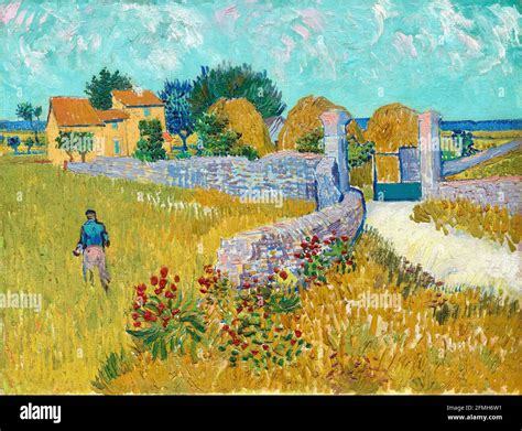 Vincent Van Gogh Artwork Entitled Farmhouse In Provence Stock Photo Alamy