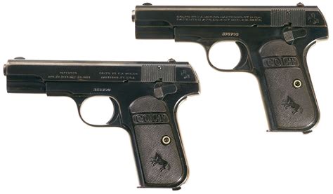 Two Colt 1903 Pocket Hammerless Pistols Rock Island Auction